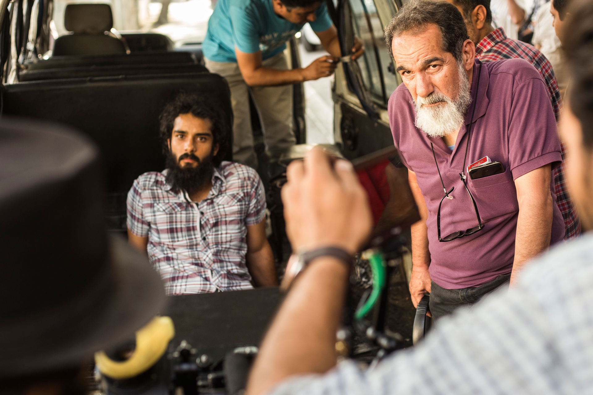 سعید سهیلی و ساعد سهیلی در پشت صحنه فیلم گشت ارشاد 2