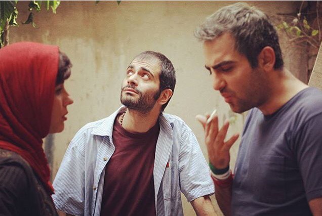 سارا بهرامی و حامد کمیلی در پشت صحنه فیلم ایتالیا ایتالیا