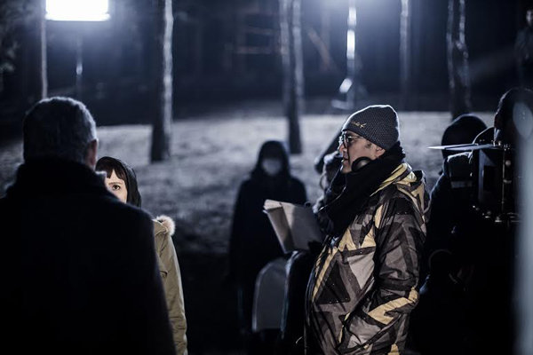 نگار جواهریان و رامبد جوان در پشت صحنه فیلم نگار