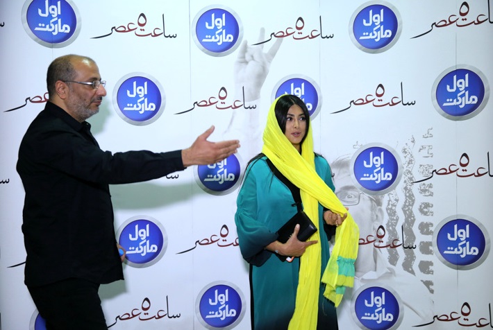 امیر جعفری و آزاده صمدی در مراسم اکران خصوصی فیلم ساعت 5 عصر