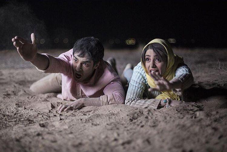 هستی مهدوی فر و ساعد سهیلی در فیلم 50 کیلو آلبالو