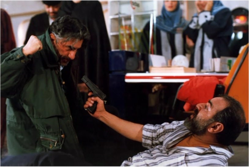 پرویز پرستویی و رضا کیانیان در فیلم آژانس شیشه‌ای