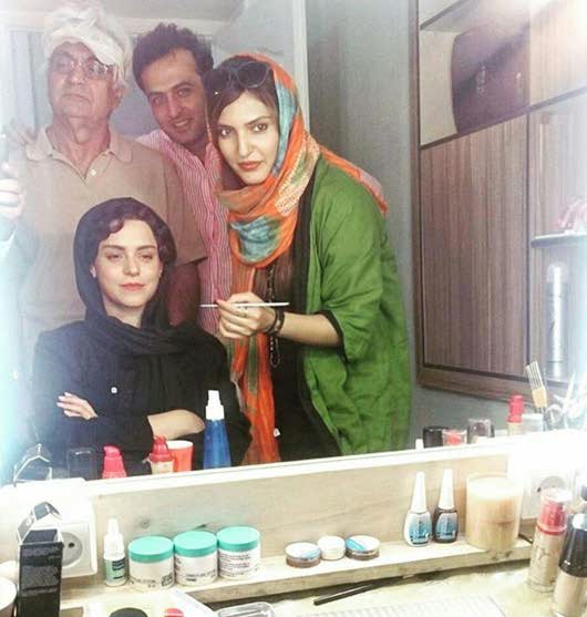 غزل شاکری در پشت صحنه  فیلم سارا و آیدا