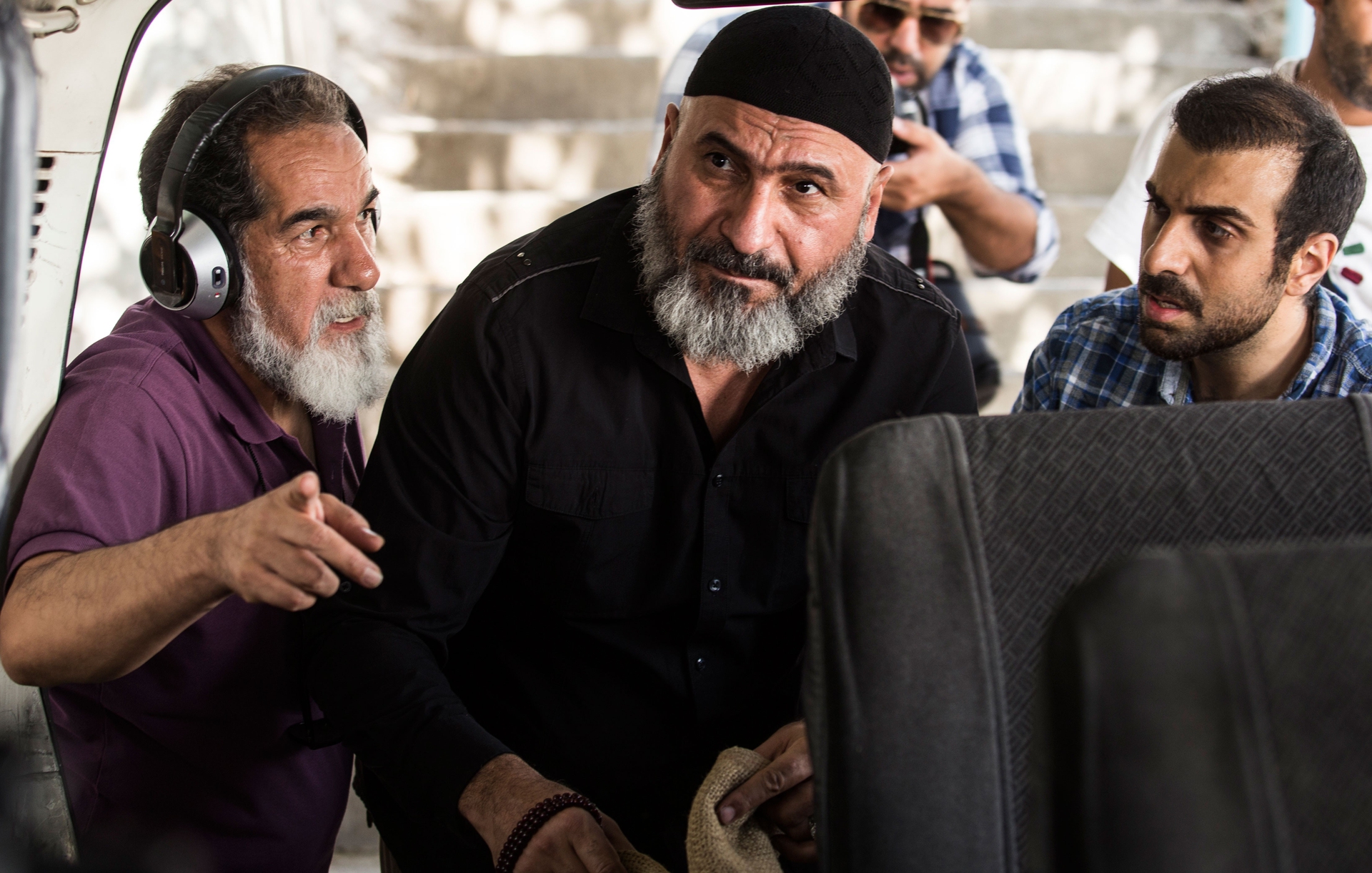 سعید سهیلی و حمید فرخ نژاد در پشت صحنه فیلم گشت ارشاد 2 سعید سهیلی و حمید فرخ نژاد در پشت صحنه فیلم گشت ارشاد 2