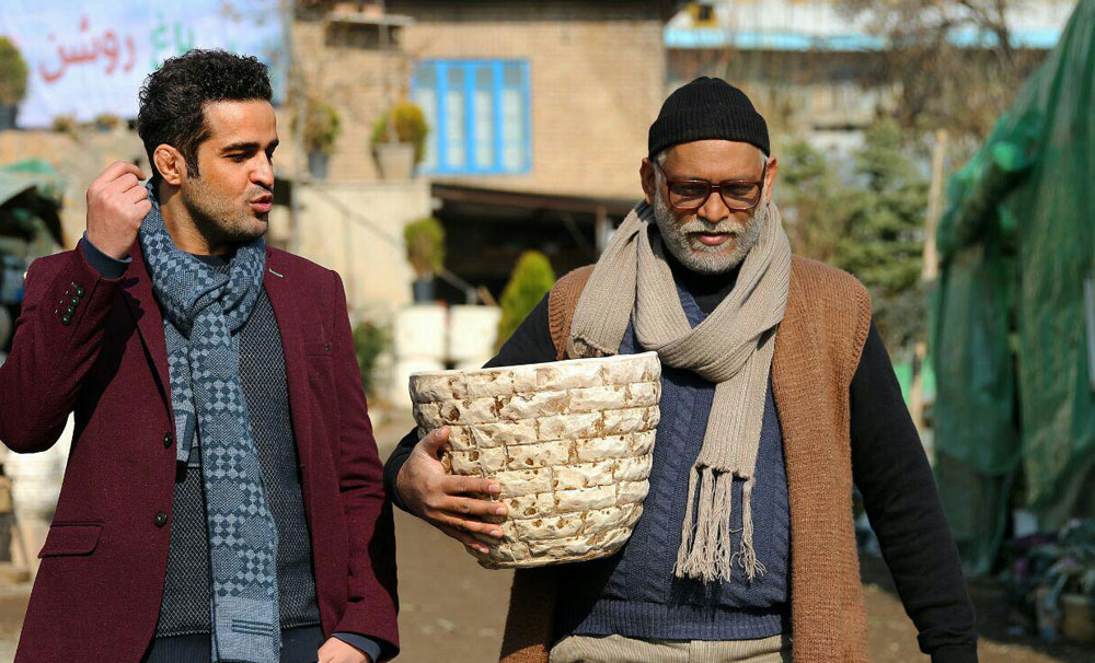 حسین باشه آهنگر و مجتبی پیرزاد در فیلم دریاچه ماهی