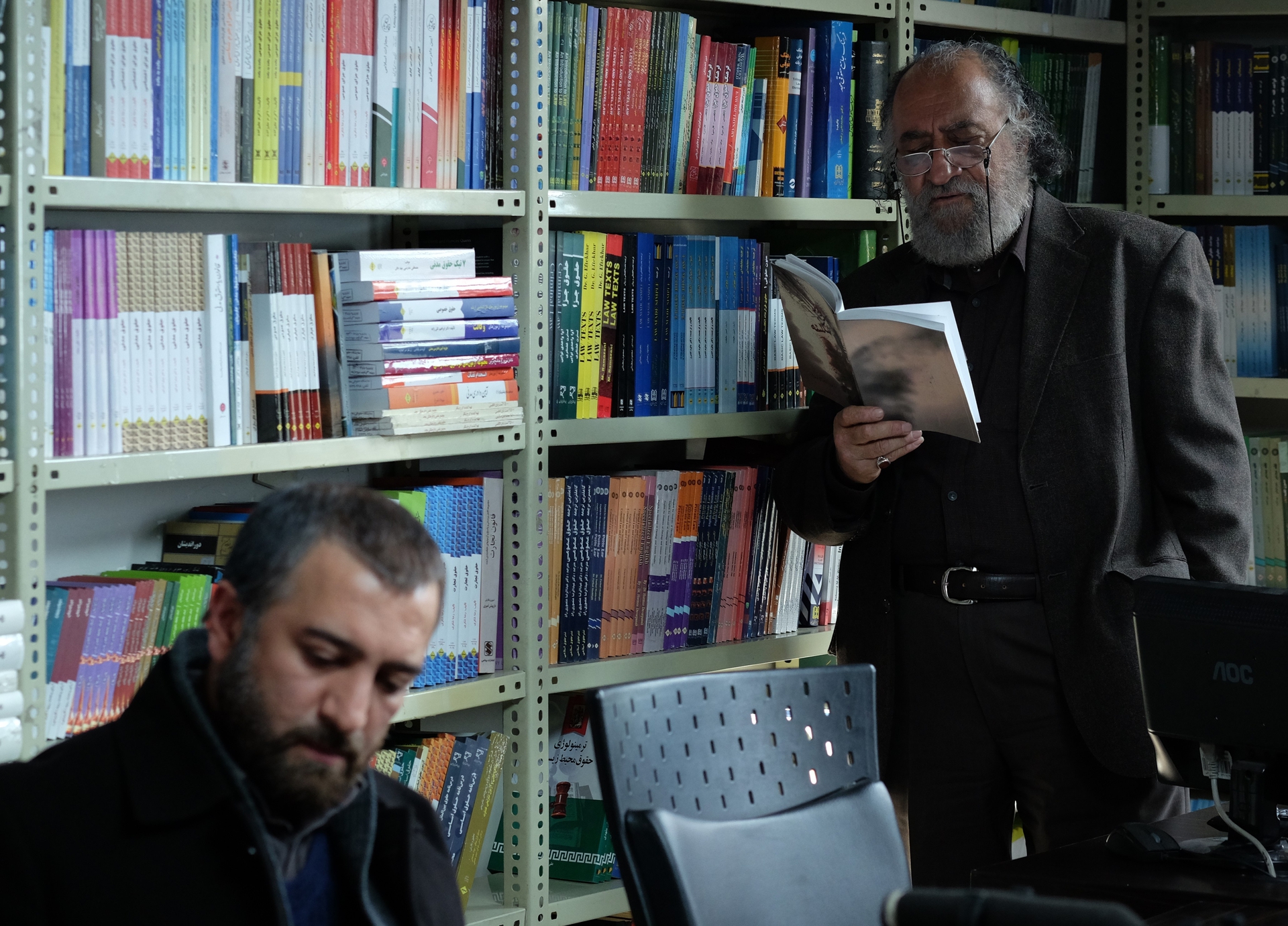 داریوش ارجمند و مجید صالحی در فیلم چراغ‌های ناتمام