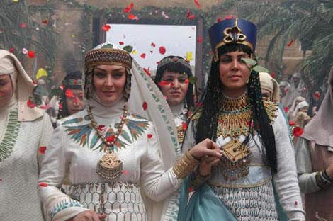 الهام حمیدی و لیلا بلوکات در سریال یوسف پیامبر