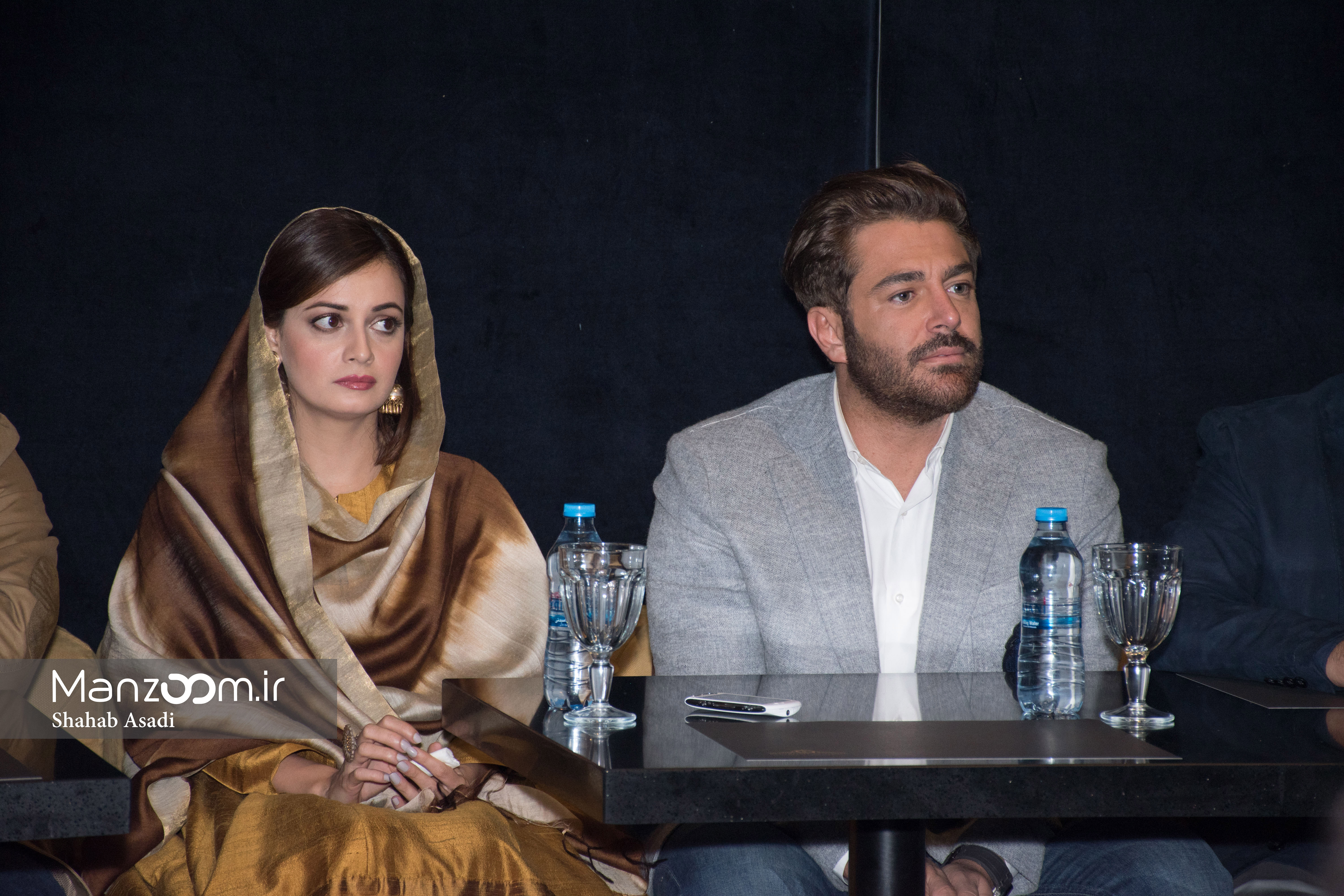 رضا گلزار و دیا میرزا در نشست خبری فیلم سلام بمبئی