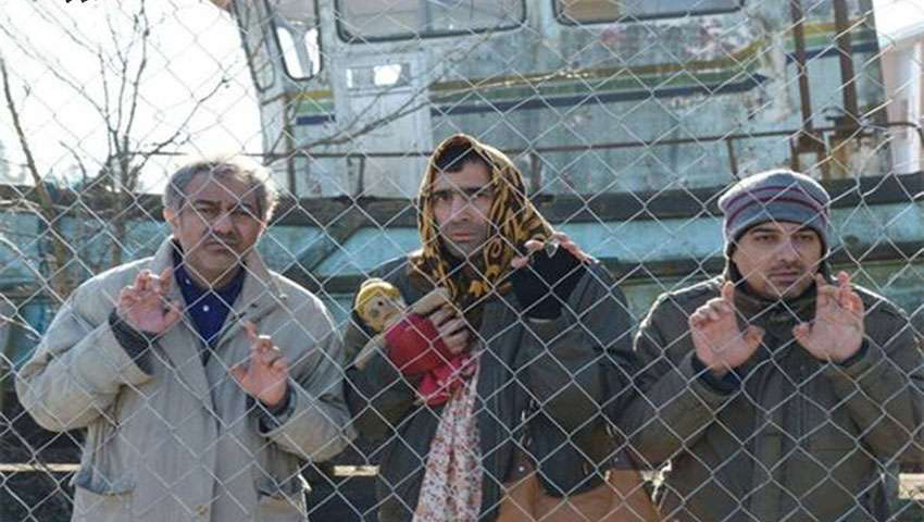 برزو ارجمند و هادی کاظمی در فیلم سینمایی من یک دیوانه نیستم