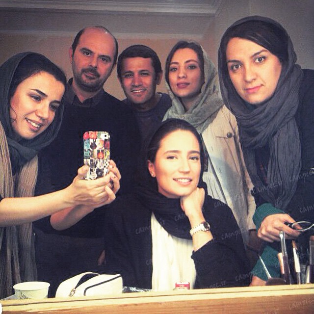 نگار جواهریان در پشت صحنه فیلم نگار نگار جواهریان در پشت صحنه فیلم نگار