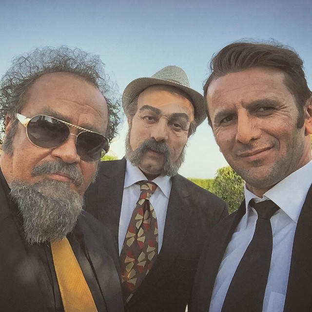 محمدرضا شریفی نیا و امین حیایی در فیلم سه بیگانه