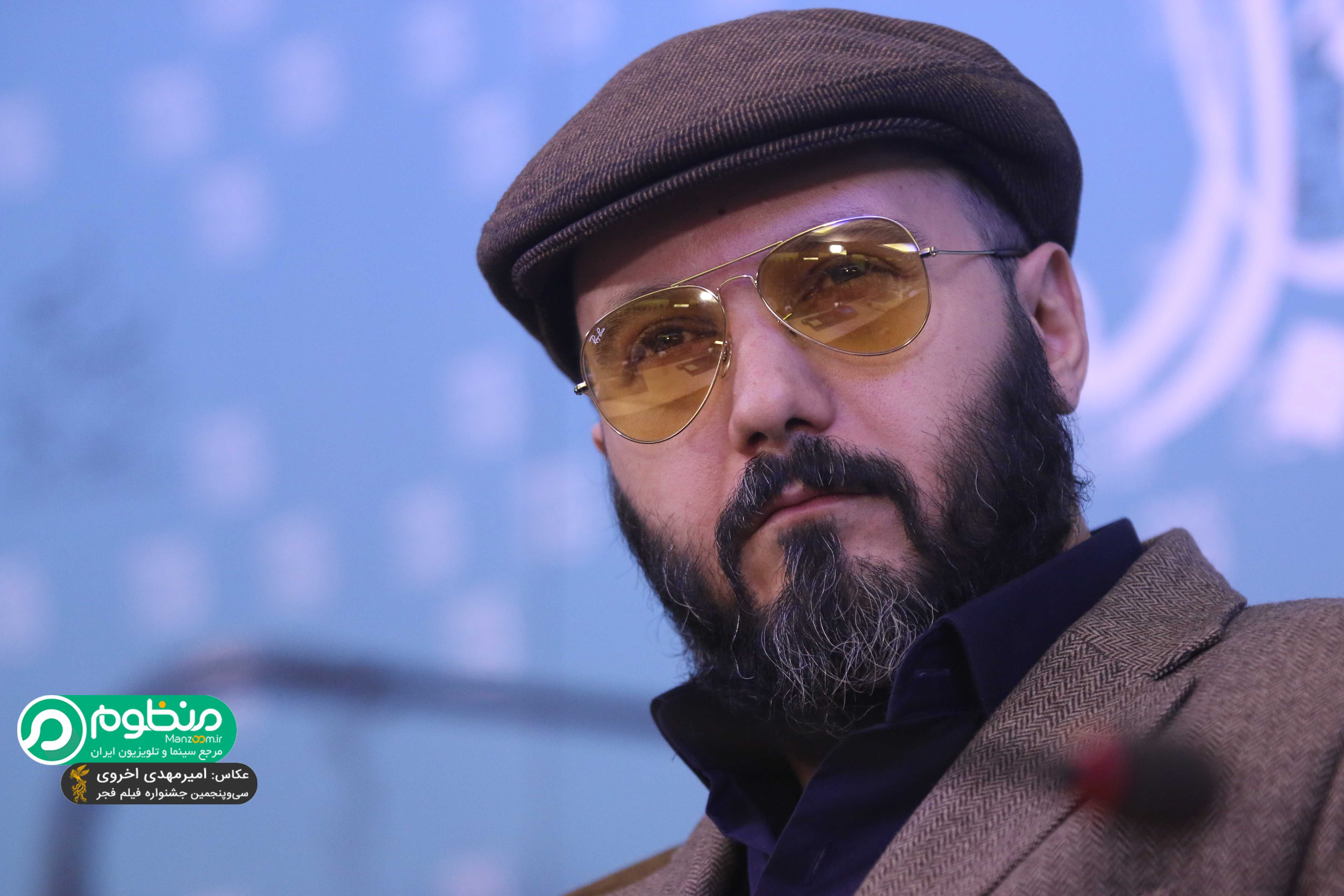 کامبیز دیرباز در نشست خبری فیلم ماه گرفتگی