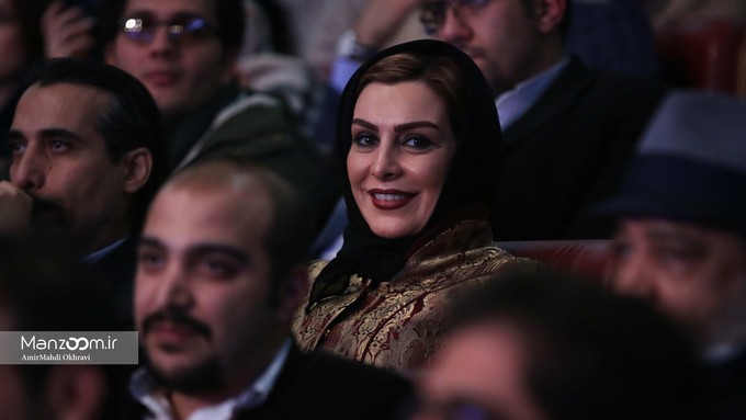 ماه چهره خلیلی در مراسم افتتاحیه سی و پنجمین جشنواره فیلم فجر