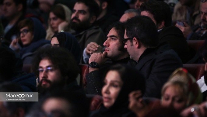 رضا یزدانی در مراسم افتتاحیه سی و پنجمین جشنواره فیلم فجر