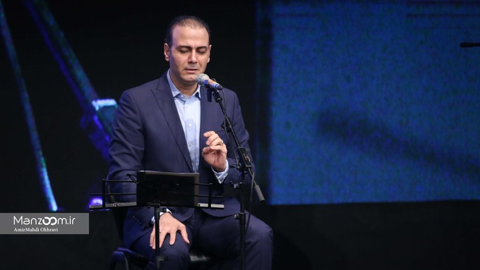 علیرضا قربانی در مراسم افتتاحیه سی و پنجمین جشنواره فیلم فجر