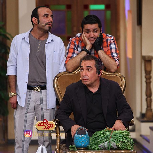 تصاویر بهاره افشاری در برنامه دورهمی گزارش تصویری از منظوم