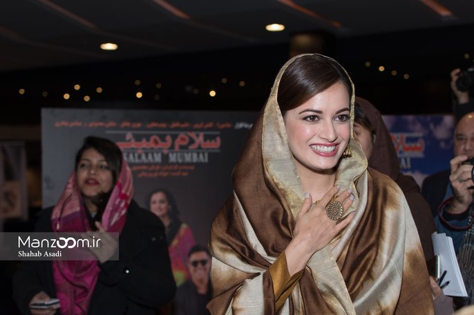 دیا میرزا و محمدرضا گلزار در  نشست خبری فیلم سلام بمبئی + تصاویر