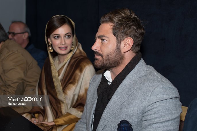 دیا میرزا و محمدرضا گلزار در  نشست خبری فیلم سلام بمبئی + تصاویر