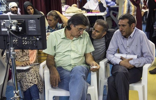 نمایی از پشت صحنه سریال «پرستاران» ساخته‌‌ی شهرام شاه حسینی