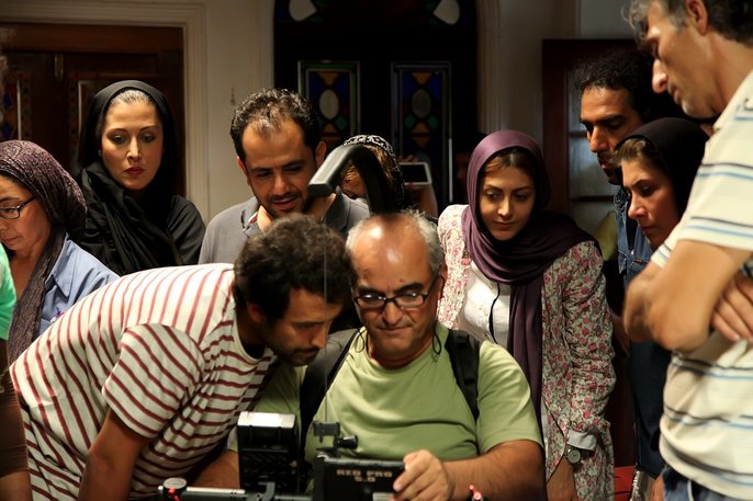 نمایی از پشت صحنه فیلم سینمایی«تیک آف» ساخته‌ی احسان عبدی پور