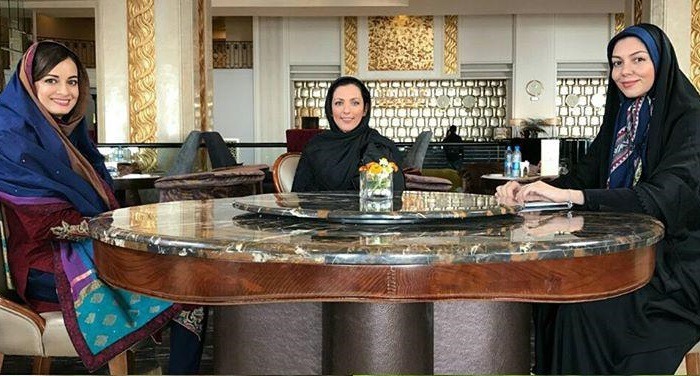 وقتی «دیا میرزا» مهمان «آزاده نامداری» می شود!