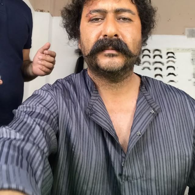 گریم امیرحسین صدیق در فیلم آتش و قداره