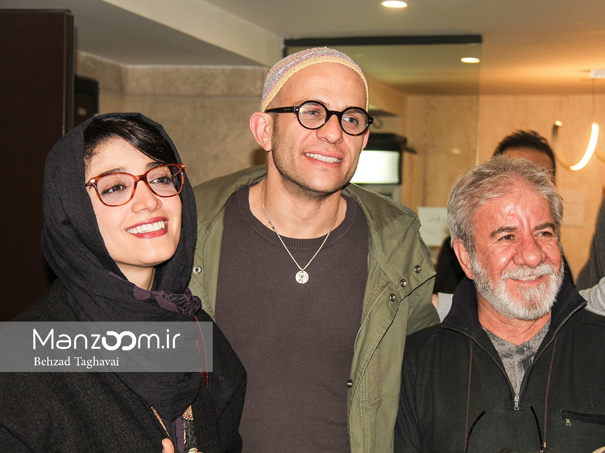 زوج بابک حمیدیان و مینا ساداتی در اکران مردمی «لاک قرمز»